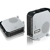 SOGO Calefactor Bajo Consumo - Calefactor Baño Compacto con 2 Niveles de Calor 1000W/2000W - Calefactor Eléctrico Portátil con Protección Sobrecarga y Asa - Ideal para Hogar Cocina y Comedor