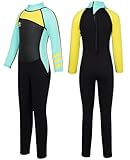 Gogokids Traje de Neopreno para Niños Niñas - Traje de Buceo de Una Pieza 2.5mm Neopreno Ropa de Natación UV 50+ Protección Solar
