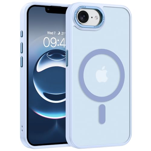 Coque bleu clair iPhone SE 2025 mate translucide haute résistance