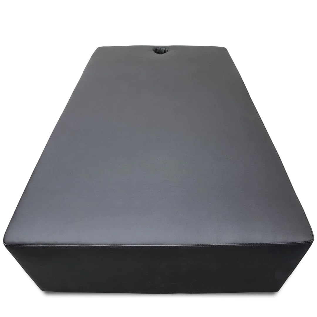 A&A Thai Massage Bed | Sturdy| Low and Wide | Dense Foam | Rich PU Vinyl | 500 lbs | T-21