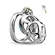 Chastity Cage Männer Sexspielzeug Peniskäfig mit Unsichtbarem Schloss und 2 Schlüsseln Metall Keuschheitskäfig für Mann Penis Bondage Edelstahl Cock Cage Atmungsaktiv Penis Käfig (50mm,L)