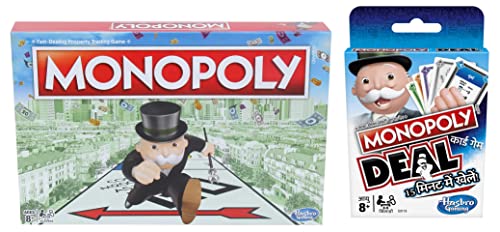 Image of Monopoly Board Game & Monopoly Deal Card Game in Hindi (Multicolor) - 5+ Years