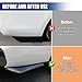 GAOLAOSY 2PCS Car Rear Bumper Canard Diffuser Protector, Carbon Fiber Side Fenders Skirt Bumper Lip Splitter, Car Spoiler Body Guard Protector, Universal Auto Exterior Decoration Kit (Carbon Fiber)
