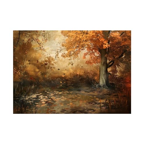 Peinture d'art de paysage 70x100cm pour creer un havre de paix au bureau