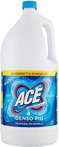 Ace Candeggina Denso Più Classica - Lote de 6 blanqueadores para textiles para casa y lavandería (2,5 L)