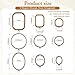 simarro 9 Pcs Large Embroidery Hoop Embroidery Frame Set , 4 Shape Decorative Imitated Wood Cross Stitch Hoop for Art Craft Sewing Circle Oval Octagonal Embroidery Hoops
