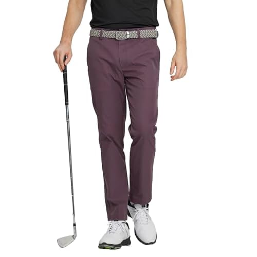 M MAELREG Golf Pants Men Quick Dry - 30"/32"/34" Stretch Lightweight 5 Pockets Water-Resistant Casual Mens Dress Pants