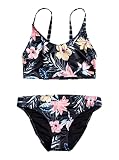 Roxy Flowers Addict - Crop Top Bikini Set for Girls 8-16 - Mädchen 8-16.