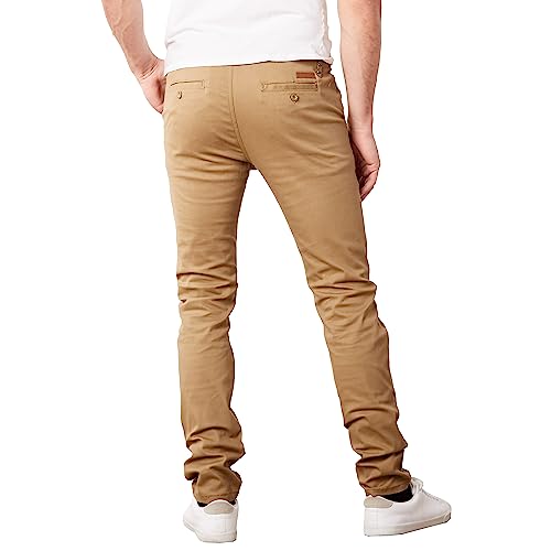 Galaxy by Harvic Mens Slim Fit Cotton Stretch Chino Pants2