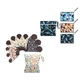 Teamoy 10Pcs Sanitary Pads(3pcs×7.9'+4pcs×10'+3pcs×11.6') with Pee Cloth for Hiking and Camping