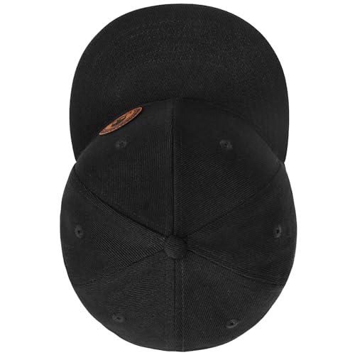 Image of Flat Brim Hats for Men - Gothic Style Skull Hat Leather Pattern - Hip-Hop Snapback Hat Skeleton Hats for Men