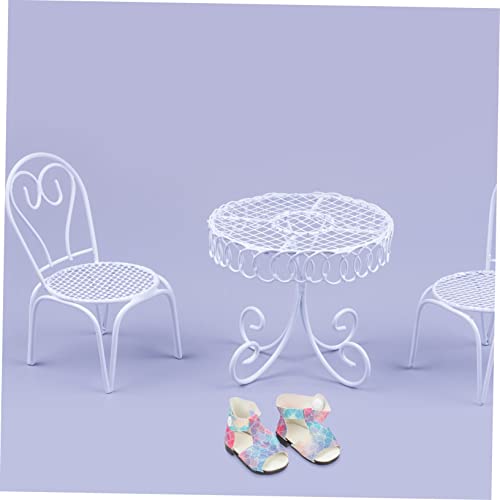 HEMOTON 2 Paar Puppenschuhe Spielzeug für den Sommer Freizeitschuhe Spielzeug für Kinder Mini Kleinkinder Puppenschuhe Spielzeug Spielzeuge Spielzeug für Kleinkinder kreative Puppenschuhe