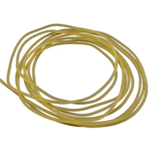 flexiable rubber Rubber tubing stretch Tensile Rubber Hoses 2mm 3mm 4mm 5mm 6mm Solid Stretch Tension Rope High Resilient Elastic Tube Natural Latex drain elastic (Size : 2 Meter, Color : OD 6mm)