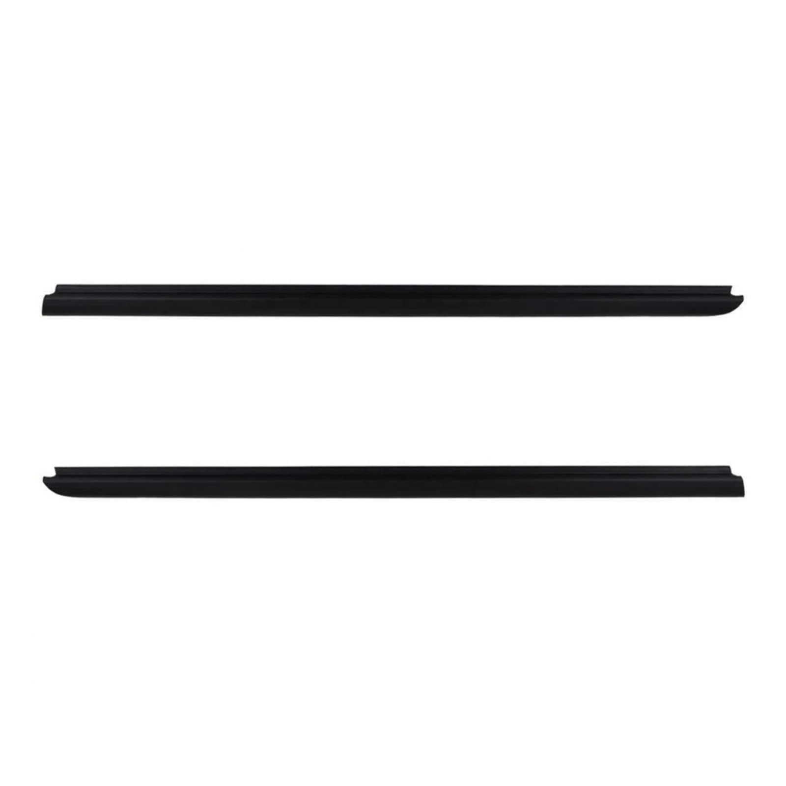 Uussup One Color Rubber Seal Weather Stripping 2Pcs Car Black For Toyota For Hiace 2003-2018 Weatherstrip Window Moulding Trim 68161-26040 68162-26040