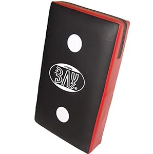 BAY® Leder PU 3 Pointer Schlagpolster 75cm Schwarz/Rot