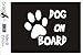 Autocollants/autocollant pour voiture – JDM Die Cut –-Dog On Board – 140 x 120 mm