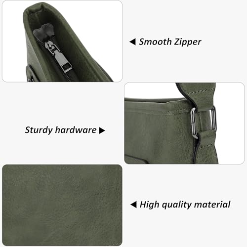 TANTOMI Crossbody Bags for Women PU Leather Crossbody Purses β image 5