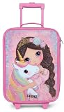 NoBoringSuitcases© Valise Enfant Rose Ultra Légère Bagages À roulettes LED