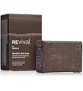 REvival Dead Sea Mud Soap Bar - Natural Detoxifying Face &amp; Body Cleanser with Witch Hazel &amp; Miner...