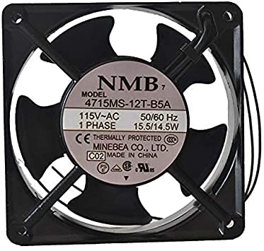 Ventilador de enfriamiento 4715MS-12T-B5A AC115V 15.514.5W 4.724 in L ×120mm W×38mm H