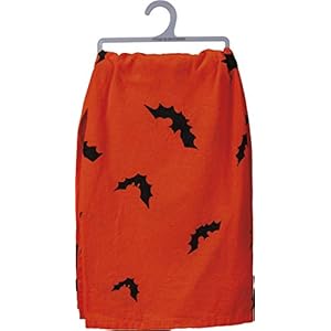 Primitives by Kathy Retro Inspired Halloween Dish Towel 28 x 28 Inch Witch