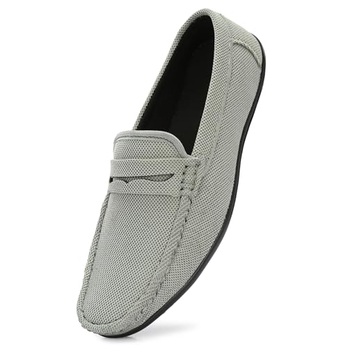 Image of Stylelure Eco Friendly & Light Weight Flexible Mesh Knit Loafers Driving Shoes for Men