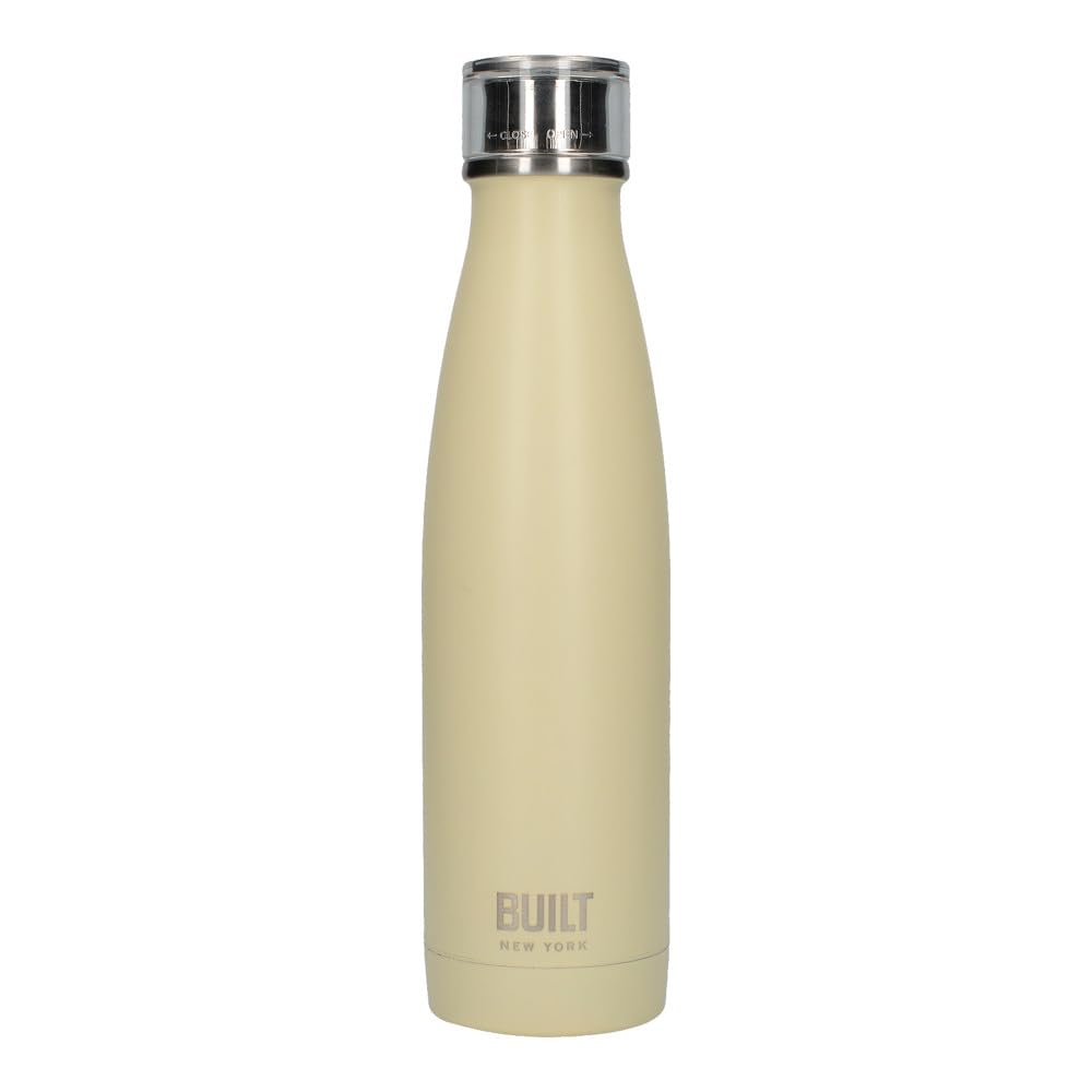 Built NY Stainless Steel Water Bottle 500ml Cream