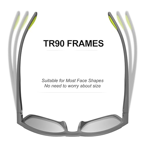 HAAYOT Sunglasses Men Women Polarized Sports Sunglasses Lightweight Durable Flexible TR90 Frame 100% UV Protection Sun Glasses Fishing Driving Running - Image 4