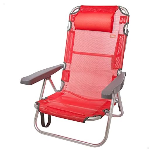 Silla Pleg Alu 5 Pos 48X46X84 Cm Cojin+Asa-Textilenoa-Me