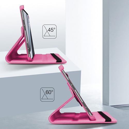 Image of TGK 360 Rotatable Smart Flip Case Cover for OnePlus Pad 2 12.1 inch Tablet (Hot Pink)