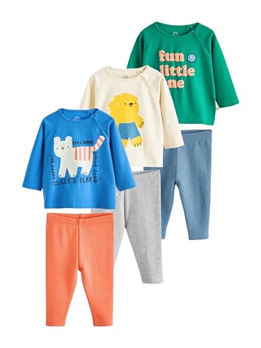 Conjunto de ropa para bebé niño NEXT de 6 piezas que facilita el cambiado