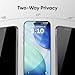 FLOLAB NanoArmour ONETIME PRO for iPhone 17 3D Privacy Screen Protector, Anti-Reflective, Infinity Edge-to-Edge, Anti-Spy Tempered Glass, Reinforced Edges, Smooth, Easy Install
