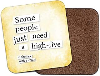 1 x Funny High Five Coaster - Joke Sarcastic Dad Mum Uncle Granddad Gran #19113