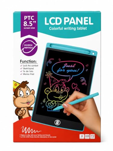 Image of 8.5 inch LCD Writing Tablet for Kids with Stylus, Reusable Doodle Board