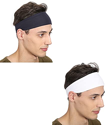 BISMAADH Running Quick Moisture Wicking Sweat Absorbent Polyester Sports Headband for Men & Women-image-18