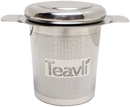 Teavli In-Mug Tea Infuser | Extra-Fine Stainless Steel Mesh Tea Infuser, Perfect Loose-Leaf Tea Infuser for Brewing Tea Directly in Cup