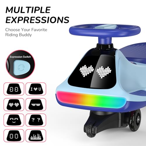 Image of Umatoll 12V Electric Wiggle Car for Kids, Birthday Gifts Toy for Age 3+