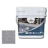 Epoxy Colored Sand Floor Paint, Self-leveling Epoxy Floor Paint for Indoor and Outdoor, Wear-resistant, Non-slip, Excellent Results on Concrete and Flat Adobe Surfaces(Light Gray,5KG/175OZ)