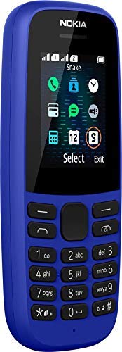 NOKIA 105 Single Sim Feature phone - Blue (Pack of 1)
