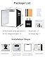 PULUZ 30cm fotobox zum fotografieren Light Box Faltbarer fotostudio lichtbox produktfotografie photobox mit weichem lichttuch & 6 PVC-hintergründen