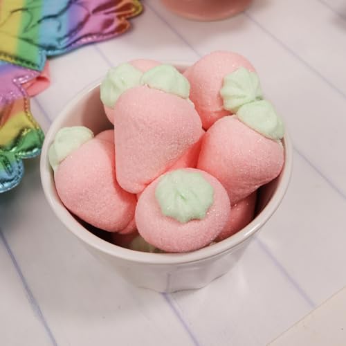 Sweetzo - Chocolate Filled Strawberry Marshmallows, Great for Snacking, Hot Chocolate, S'mores, and Baking, 7 Ounces Each (Pack of 3)