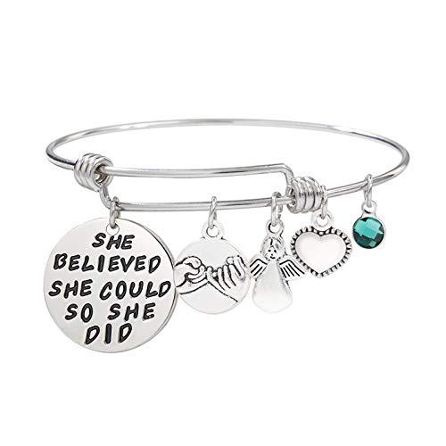 ステートメントネックレス インスピレーションあふれるブレスレットスチール12thラブストーンチタンエンジェルバースデーネックレス&ペンダント スマイリーフェイスピアス (C, One Size)