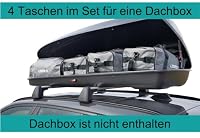 Cover It Dachbox Taschenset, 4-teilig – 3X 60x32x30 cm + aerodynamische Fronttasche – Ansicht 3