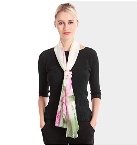 Acotavie Scarfs for Women Lightweight Print Floral Pattern Scarf Fashion Scarves Sunscreen Wraps Shawls3