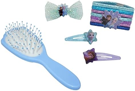 11-Pieces Disney Character Hair Accessories Set for Kids Girls, Headwear Styling Tools, Head Ornaments Set for Birthday Gift for Girls 3+ Years (Frozen II 11pcs Hair Accessories Set)