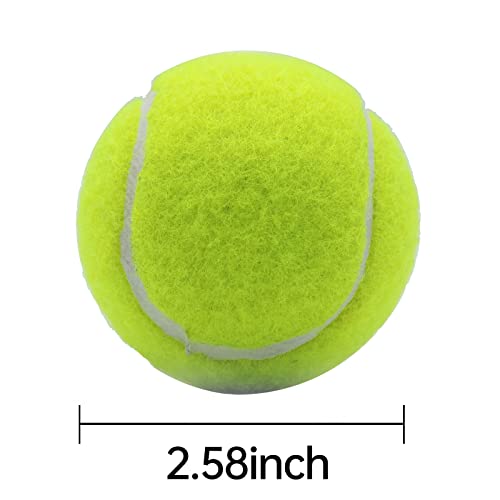 Tennis Balls, Magicorange 60 Pack Advanced Training Tennis Balls Practice Balls, Pet Dog Playing Balls, Come With Mesh Bag For Easy Transport, Good For Beginner Training Ball (Green) #TOP3