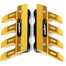 SCUUBE for Bajaj Pulsar 200 NS/Pulsar 200 RS/200 AS 200 Motorcycle Fall Side Guard Front Fork Protector Front Fender Protection Block Side Guard CNC Aluminum Motorcycle Accessories Color Gold