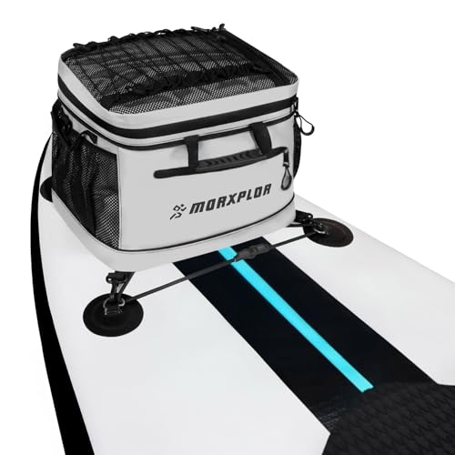 Image of MORXPLOR Waterproof PVC Material Paddleboard Cooler Deck Bag,40 cans Sup Deck Cooler Bag,Cooler Bag for Paddleboard,Lunch Box Cooler Insulated Bag,Camping Cooler Bag,Kayak Cooler Bag