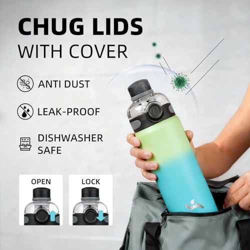 Image of Konokyo 24 oz Insulated Stainless Steel Water Bottle with Straw Lid