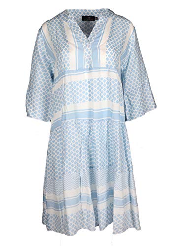 Zwillingsherz Sommerkleid im modernen Design – Hochwertiges Freizeitkleid für Damen Frauen Mädchen - Abendkleid Strandkleid - Locker luftig - OneSize - Perfekt für Frühling Sommer und Herbst - hbl